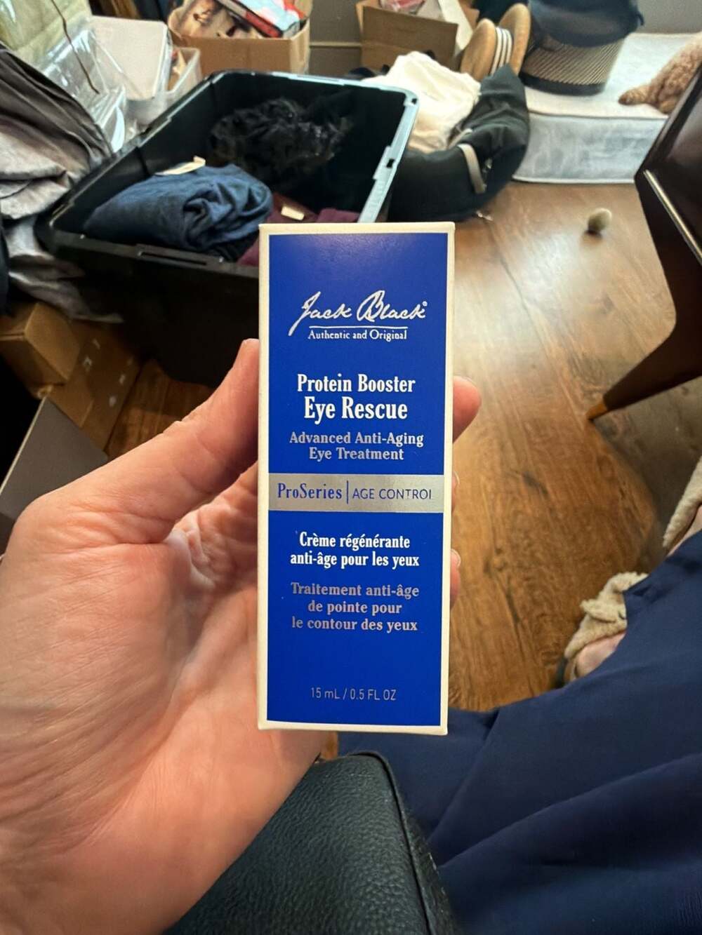 Jack Black Protein Booster Eye Rescue Advanced Anti-Aging Eye Treatment 0.5OZ FA